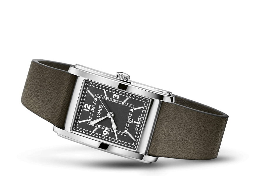 Часы Oris Rectangular 01 561 7783 4063-07 5 19 16 — механические, металл сталь