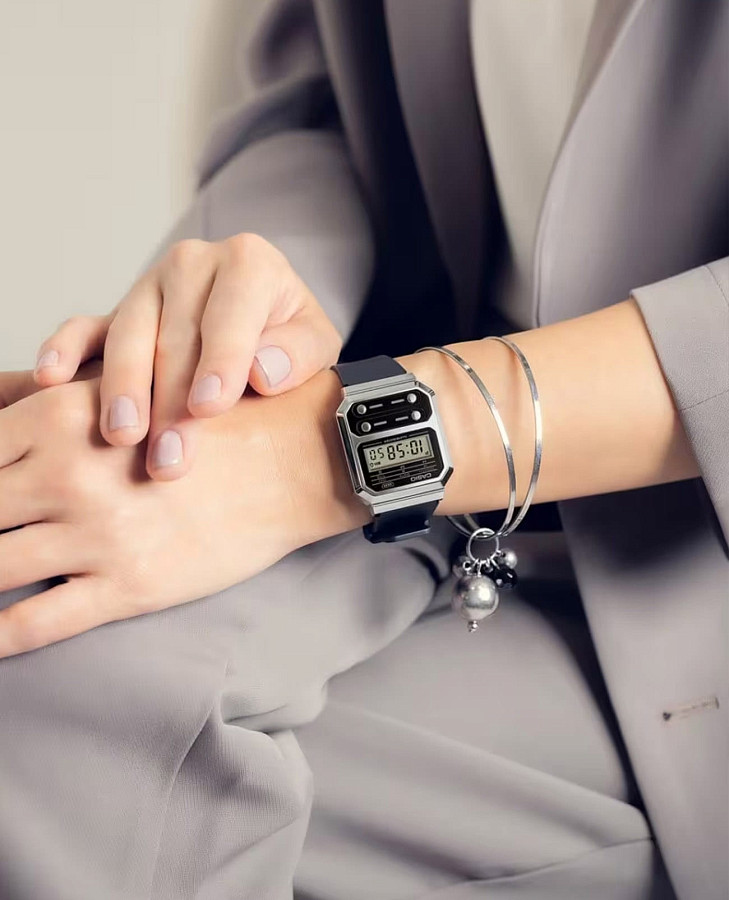Часы Casio Vintage A100WEF-1ADF — кварцевые, пластик