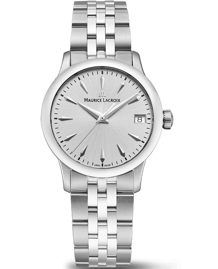 Часы Maurice Lacroix 1975 Quartz 33mm 751006-SS002-130-1 — женские, серебристый