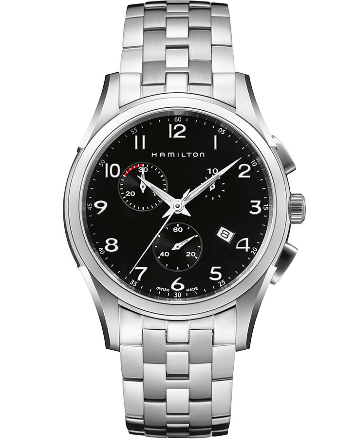 Часы Hamilton Jazzmaster Thinline Quartz H38612133 — мужские, черный