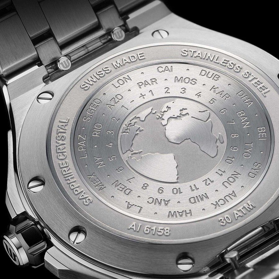 Часы Maurice Lacroix Aikon Venturer GMT AI6158-SS002-130-1 — механические, металл сталь