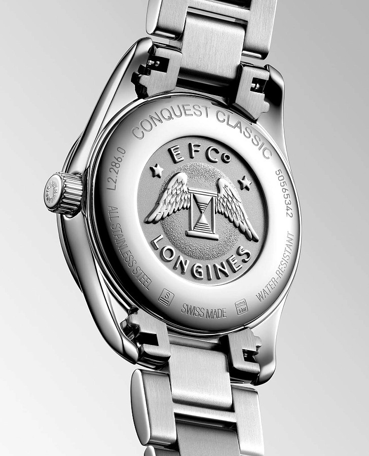 Часы Longines Conquest Classic L2.286.0.87.6 — кварцевые, сталь металл