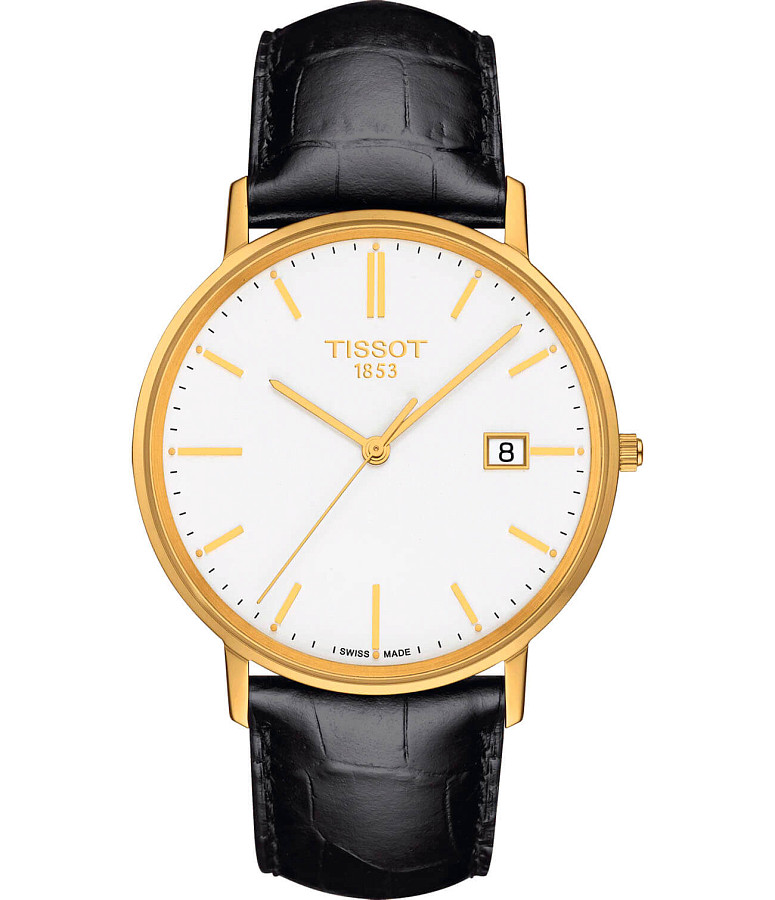 Часы Tissot Goldrun Sapphire 18K Gold T922.410.16.011.00 — мужские, белый