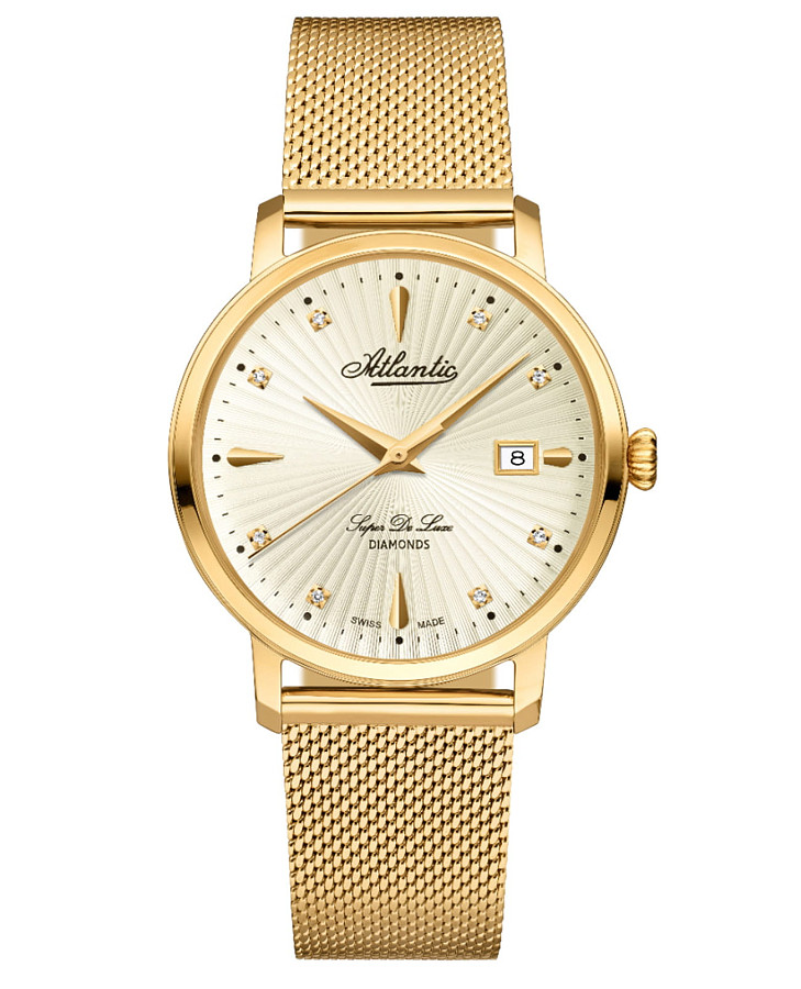 Часы Atlantic 29355.45.37 — женские, шампань
