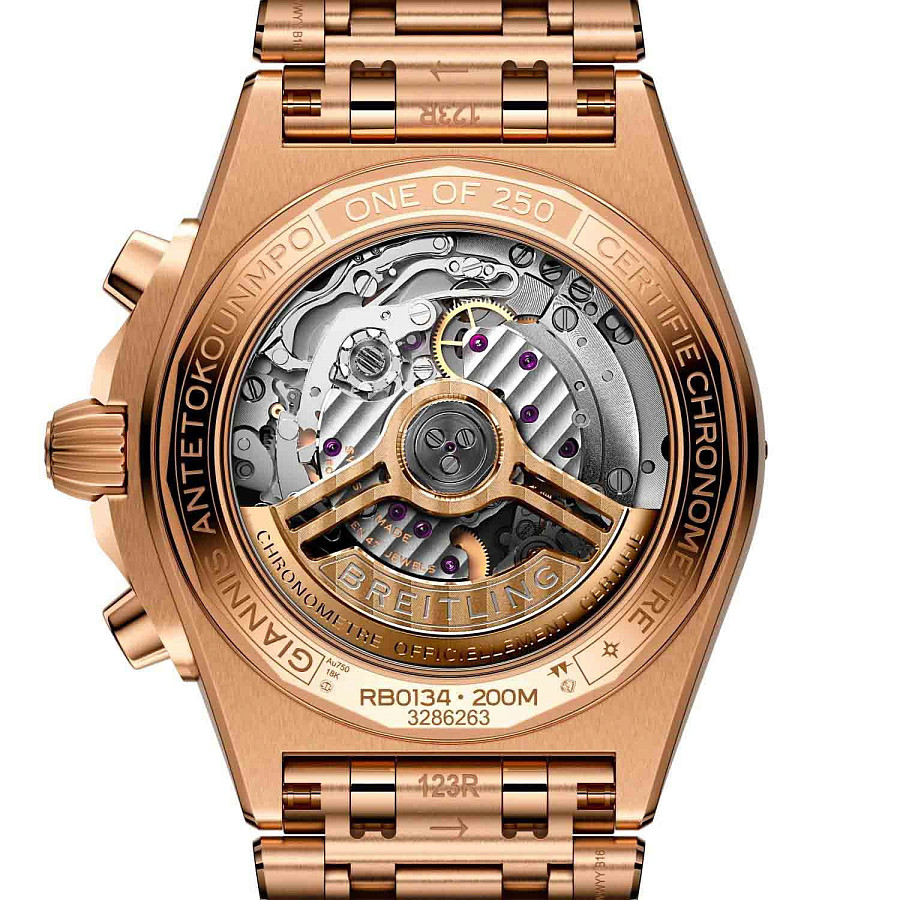 Часы Breitling Chronomat B01 42 mm RB01344A1L1R1 — 18-каратное красное золото, мужские
