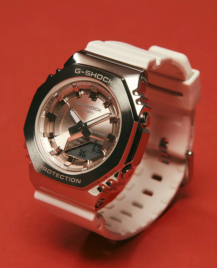 Часы Casio G-Shock GM-S2100WS-7ADR (GM-S2100WS-7A) — полимер, женские