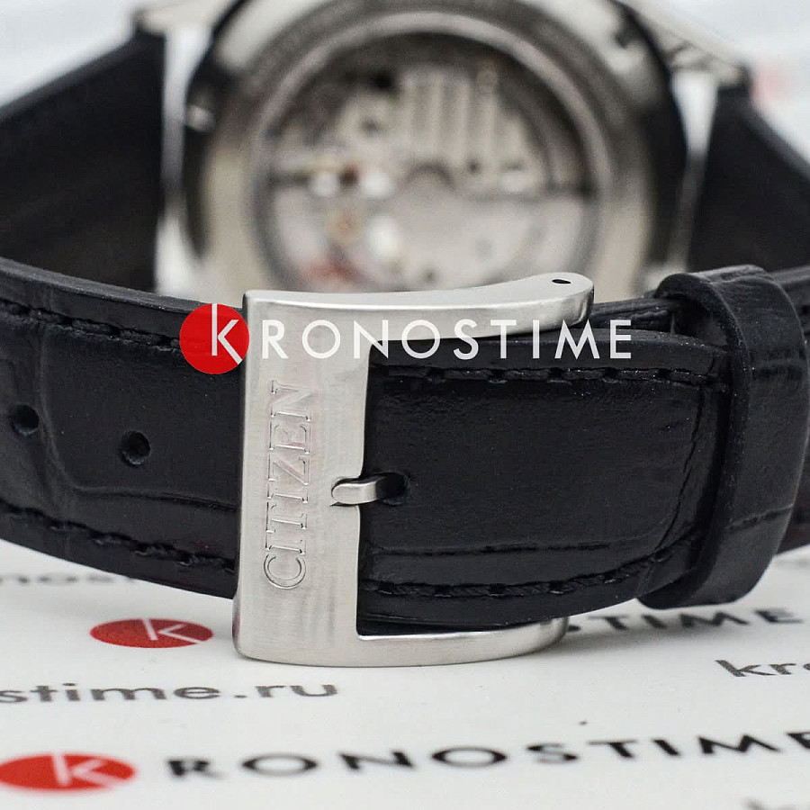 Часы Citizen Automatic NH9111-11B — кожаный, мужские