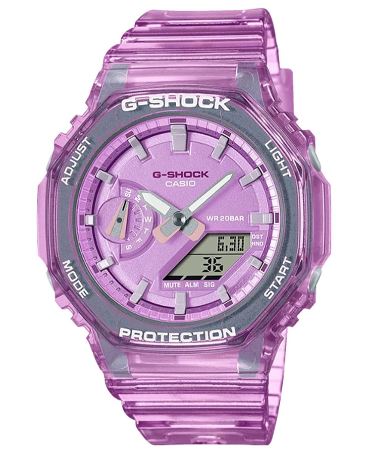 Часы Casio G-Shock GMA-S2100SK-4A — женские, фиолетовый