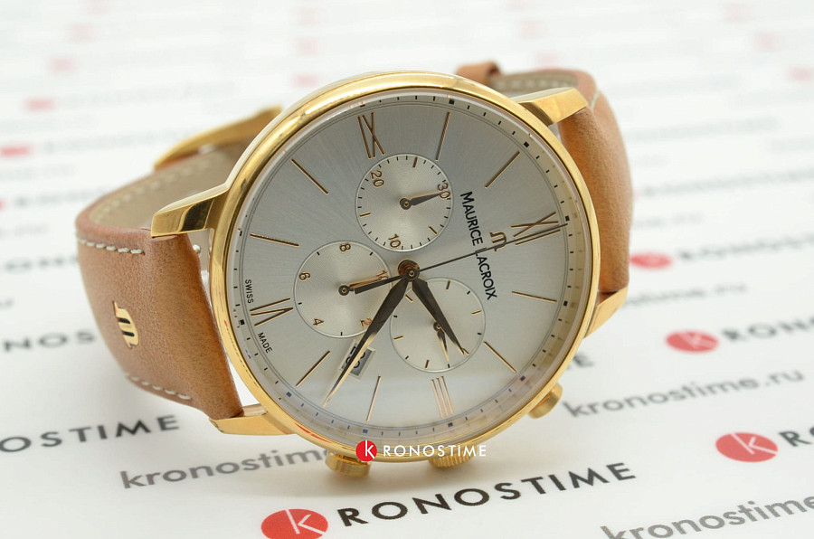 Часы Maurice Lacroix Eliros Chronograph EL1098-PVP01-111-2 — кварцевые, сталь металл