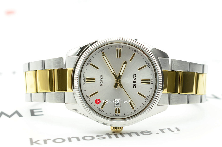 Часы Casio MTP-1302PSG-7A — латунь металл, Япония