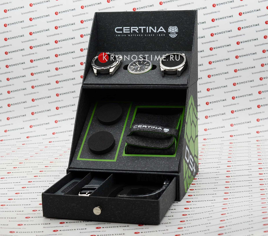 Часы Certina DS+ C041.407.19.051.00 — механические, сталь металл