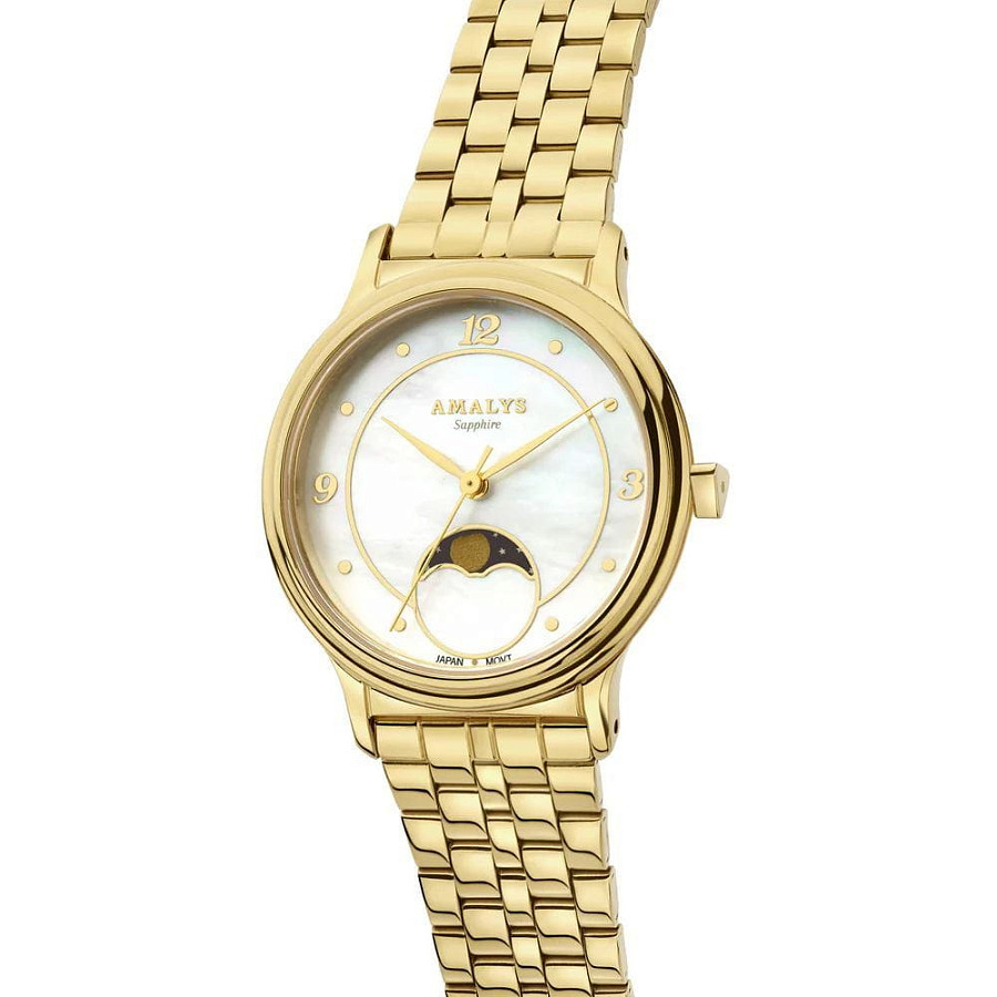Часы Amalys Simone AMW-202 — кварцевые, металл сталь