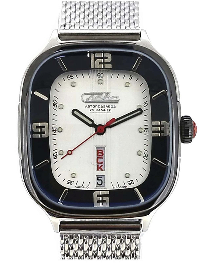 Часы Слава АЙС 0265413/300-2427 — механические, сталь