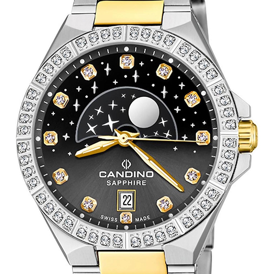 Часы Candino Lady Elegance Moonphase C4761/4 — кварцевые, сталь
