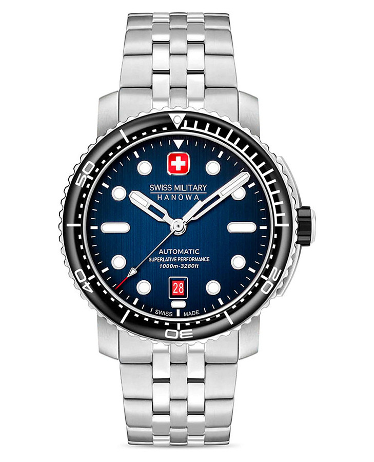 Часы Swiss Military Hanowa Maitre Plongeur SMWGL0002002-SET — мужские, синий