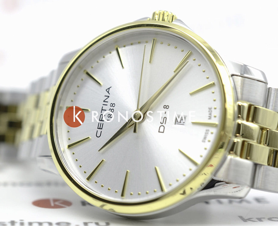 Часы Certina DS-8 Lady C045.010.22.031.00 — нержавеющая сталь с pvd-покрытием, женские