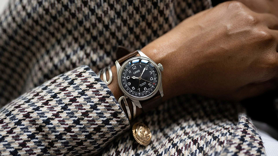 Часы Oris Big Crown Waldenburgerbahn Limited Edition 01 754 7785 4084-Set — черный, сталь