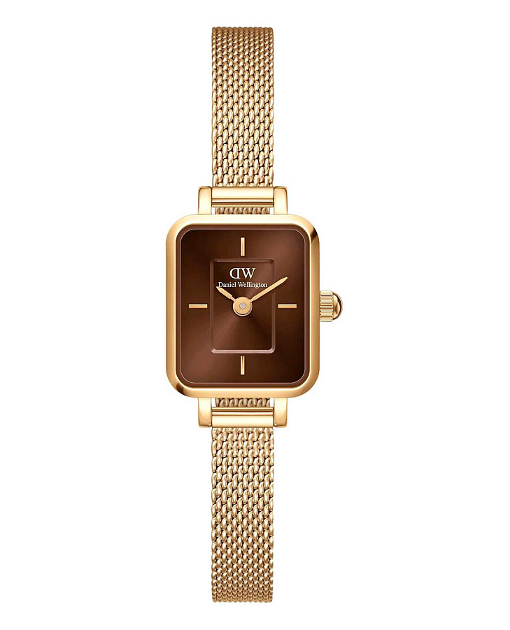 Часы Daniel Wellington Quadro DW00100654 — женские, коричневый