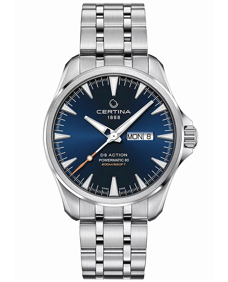 Часы Certina DS Action Day-Date C032.430.11.041.00 — мужские, синий