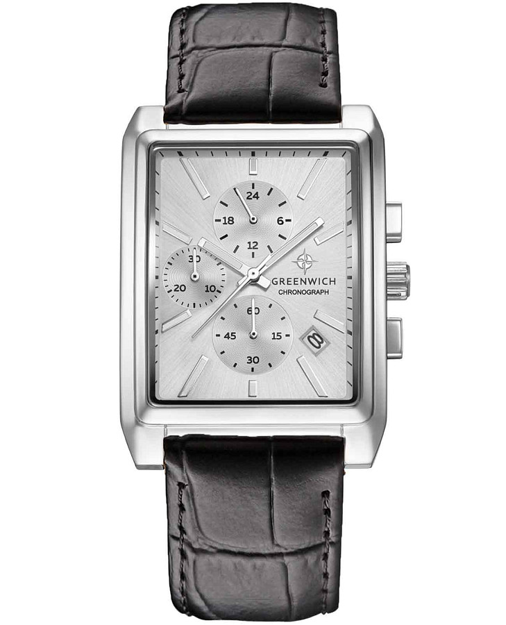 Часы Greenwich Galeon Chrono GW 553.11.13 — мужские, серебристый