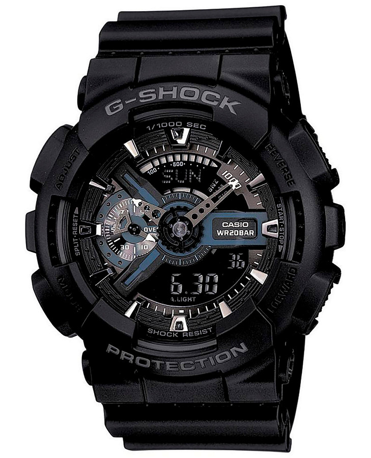 Часы Casio G-Shock GA-110-1B — мужские, черный