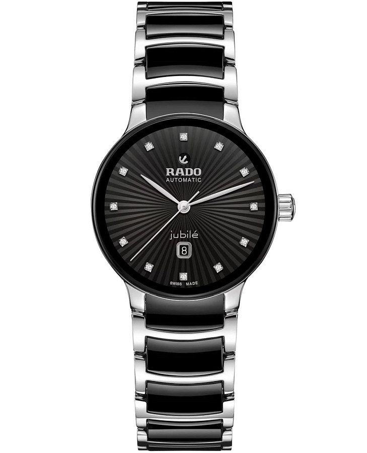Часы Rado Centrix Automatic Diamonds R30020742 — женские, черный