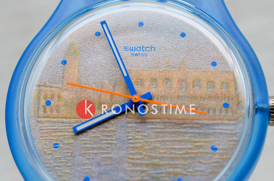 Часы Swatch Monet's Palazzo Ducale SO29Z150 — силикон, женские