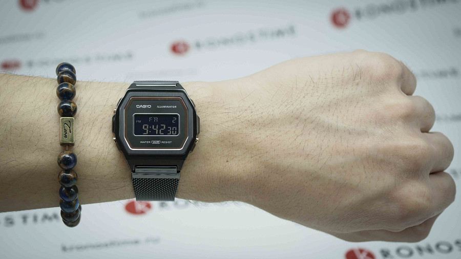 Часы Casio Collection A1000MB-1B — сталь металл
