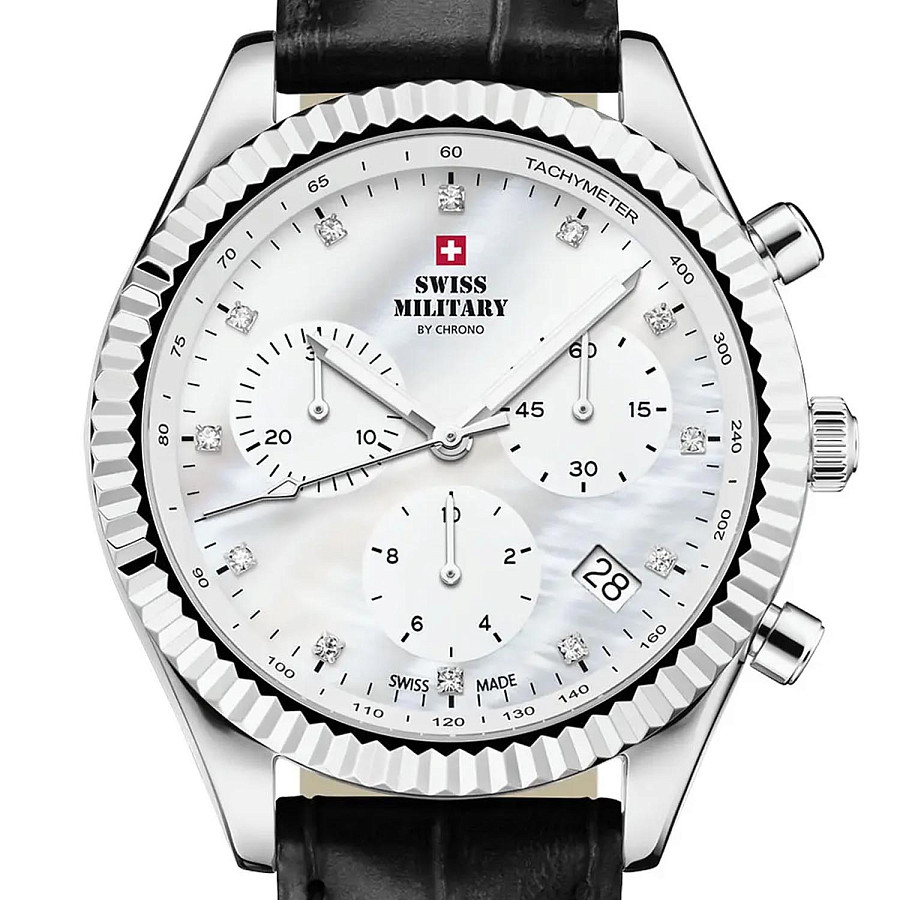 Часы Swiss Military by Chrono SM30207.05 — кварцевые, сталь металл