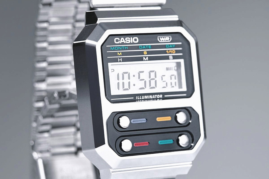 Часы Casio Vintage A100WE-1AEF — пластик, Япония
