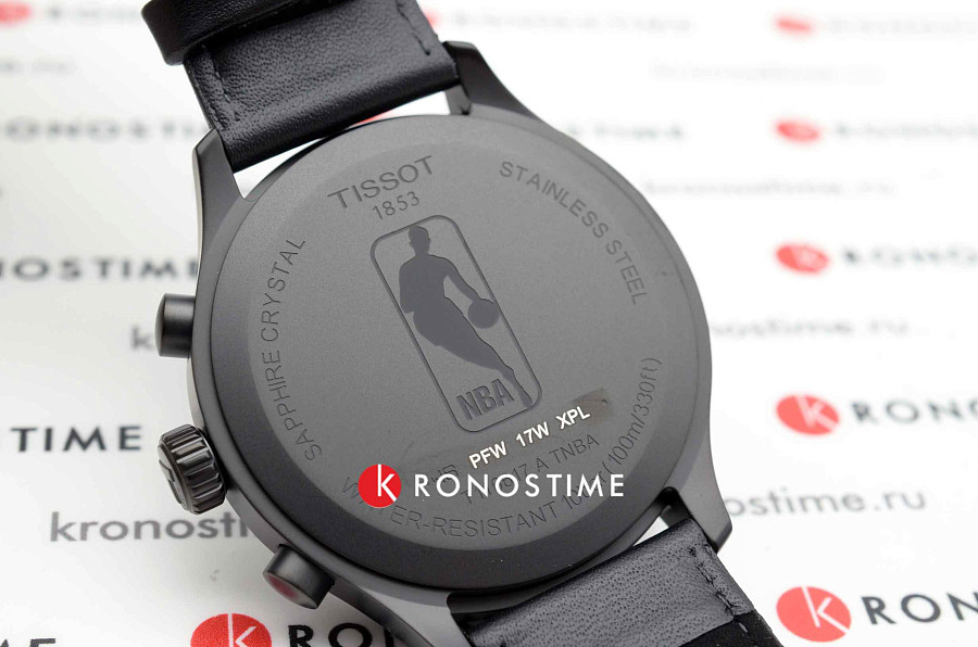 Часы Tissot Chrono XL NBA T116.617.36.051.02 — черный, сталь металл