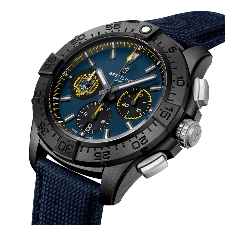 Часы Breitling Avenger B01 Chronograph 44 Night Mission Us Naval Academy SB01474A1C1X1 — механические, керамика