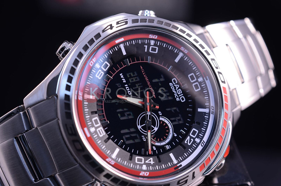 Часы Casio Edifice EFA-121D-1A — кварцевые, Япония, мужские