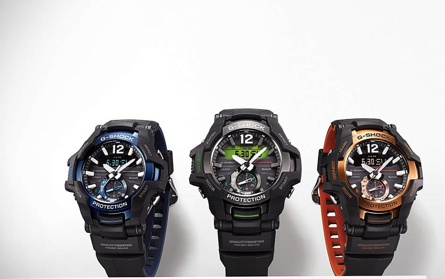 Часы Casio G-Shock GR-B100-1A4 — электронные, пластик