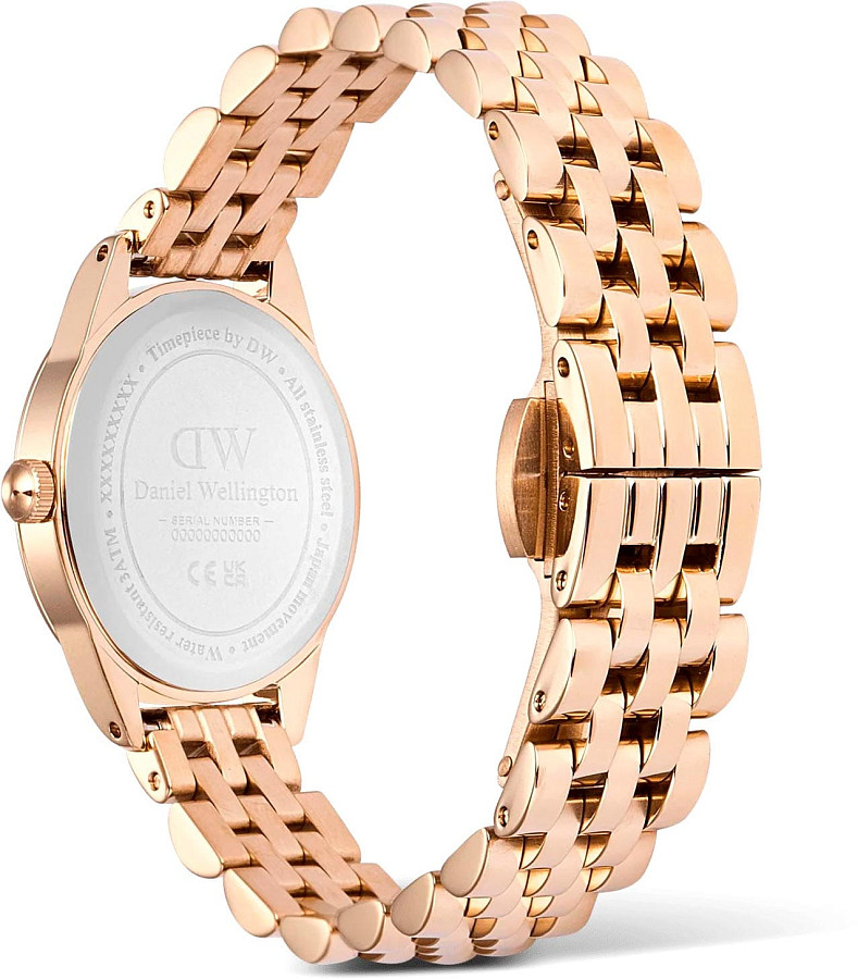 Часы Daniel Wellington Ophelia Mini Emerald Rose Gold DW00100806 — зеленый, металл сталь