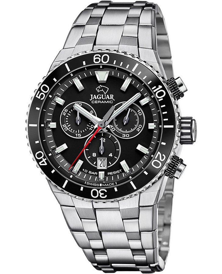 Часы Jaguar Ceramic J1022/4 — мужские, черный