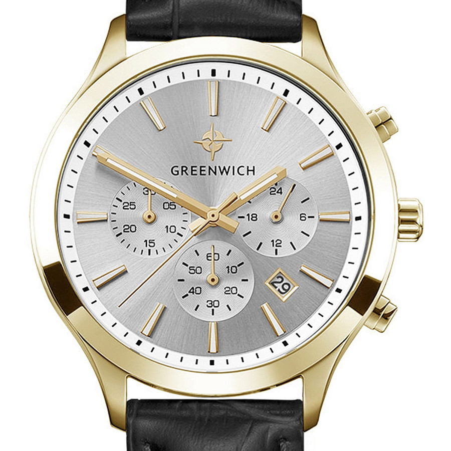 Часы Greenwich Skipper GW 043.21.33 — кварцевые, металл сталь