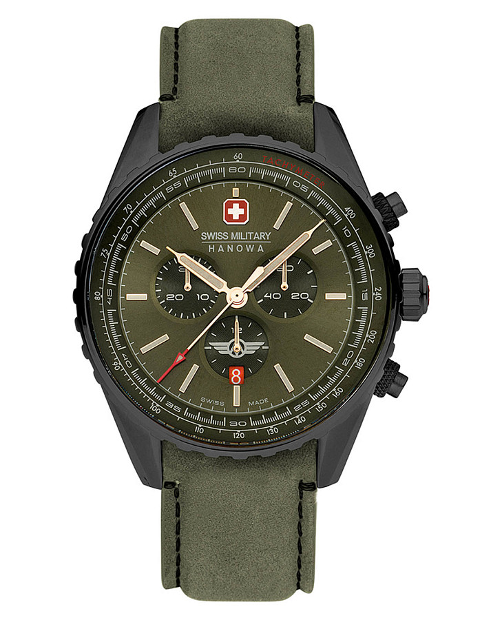 Часы Swiss Military Hanowa SMWGC0000340 — мужские, зеленый