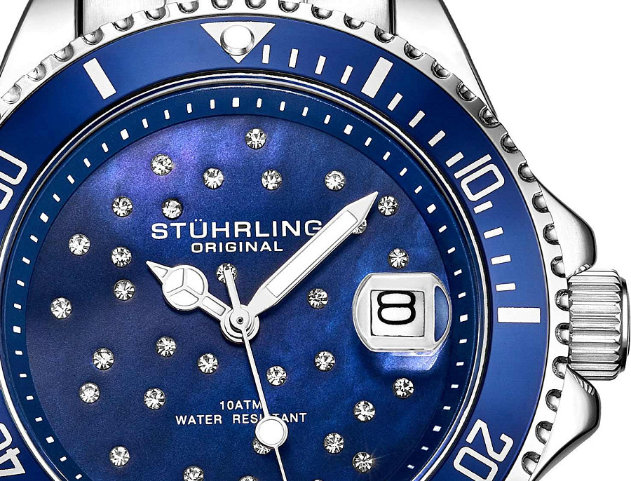 Часы Stuhrling Vogue 3977.3 — кварцевые, сталь металл