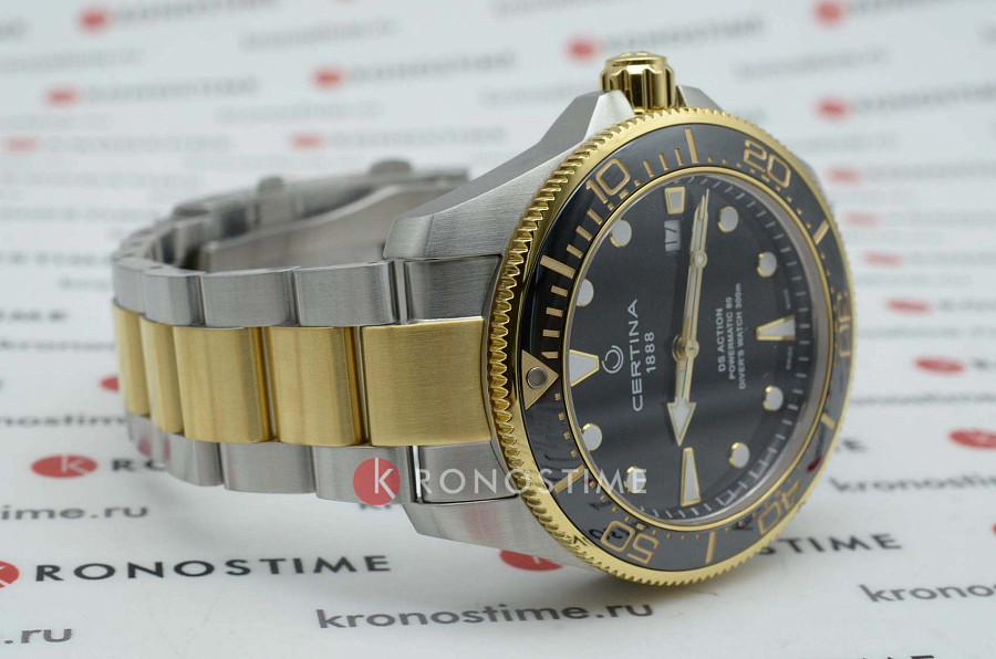 Часы Certina DS Action Diver C032.607.22.051.00 — черный, керамика металл сталь