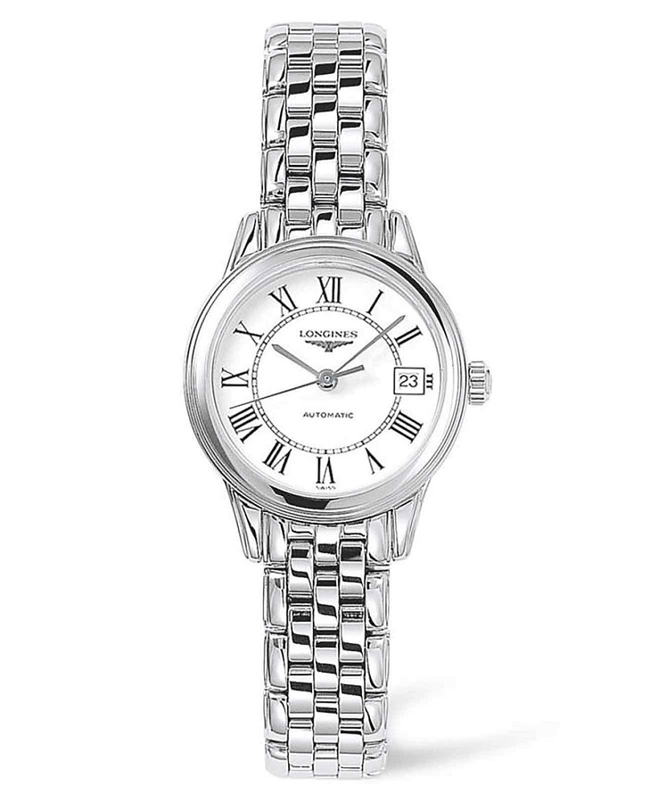 Часы Longines Flagship L4.274.4.21.6 — женские, белый