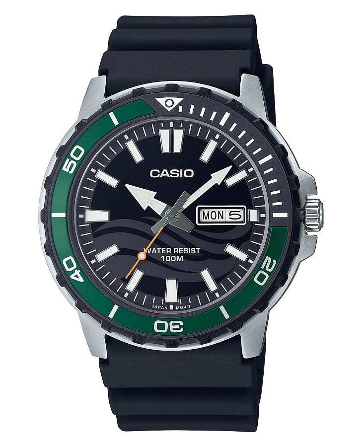 Часы Casio Collection MTD-125-1A — мужские, черный