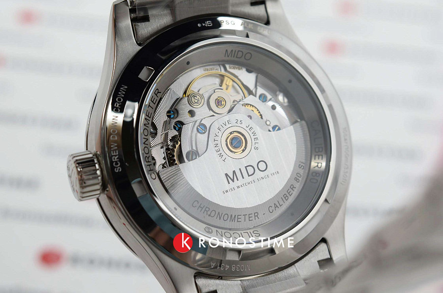 Часы Mido Multifort Chronometer 1 M038.431.11.041.00 — артикул M0384311104100, мужские