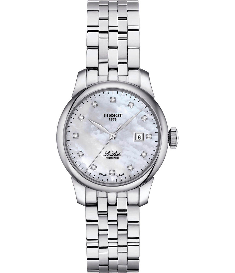Часы Tissot Le Locle Automatic Lady T006.207.11.116.00 — женские, перламутровый