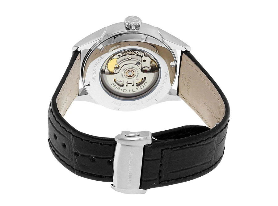Часы Hamilton Jazzmaster Day Date Auto H42565751 — кожаный, мужские