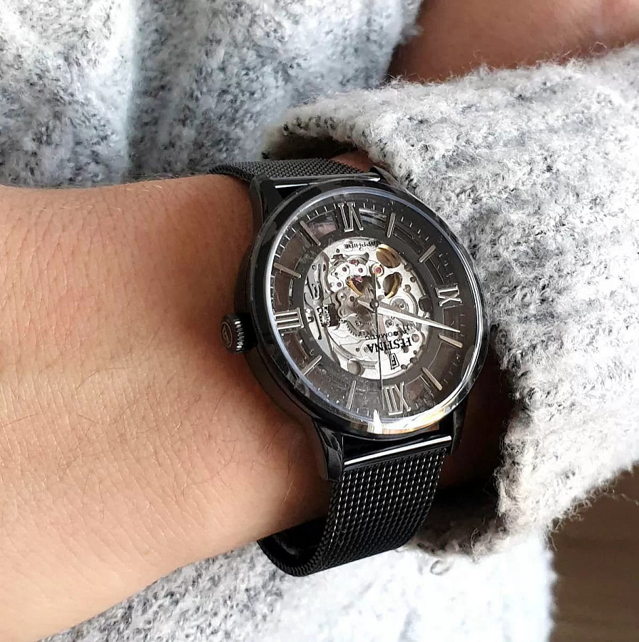 Часы Festina Automatic F20535/1 — мужские, сталь c pvd покрытием