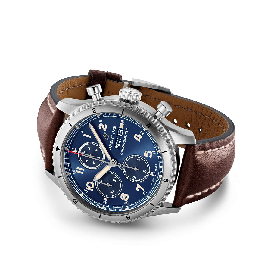 Часы Breitling Aviator 8 Chronograph 43 A13316101C1X2 — металл сталь, Швейцария