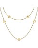 Стальное колье Trussardi T-Logo TJAXC106 с кристаллами