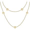 Стальное колье Trussardi T-Logo TJAXC106 с кристаллами