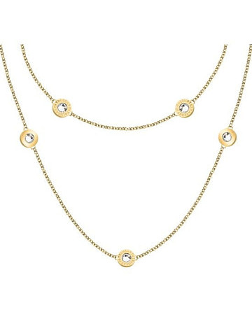 Колье Trussardi T-Logo TJAXC106 с кристаллами